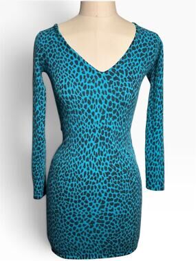 Betseyville by Betsey Johnson Angora Lambswool blend Y2K sweater dress Size S